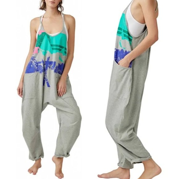 Free People Hot Shot Printed Onesie Ski Graphic NWT - SMALL - Picture 1 of 5